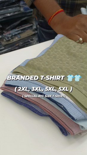 4.3K views · 49 reactions | BRANDED T-SHIRT FOR MEN'S  COLLAR HALF SLEEVE WITH POCKET T-SHIRT  SIZE:- 2XL, 3XL, 4XL, 5XL ️️ ( SPECIAL BIG SIZE T-SHIRT ) #jivanwholesale #sirfjivanwholesale #trending #mensfashion #mensclothing #menswear #menstyle #tshirtdesign #tshirt #tshirtshop #tshirtsdesign #fashionblogger #fashion #fashionstyle | JIVAN Wholesale | Facebook
