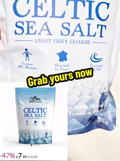 Stop using overly processed salt..link is below#seasalt#celticseasalt#tiktokmademebuyit #naturalseasalt
