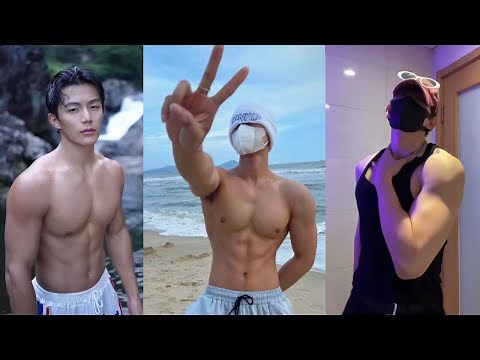 Douyin Tiktok 2022 Gym Motivation Six Pack Flexing Muscle Viral Dance/Chinese Hot Guy Muscle Abs