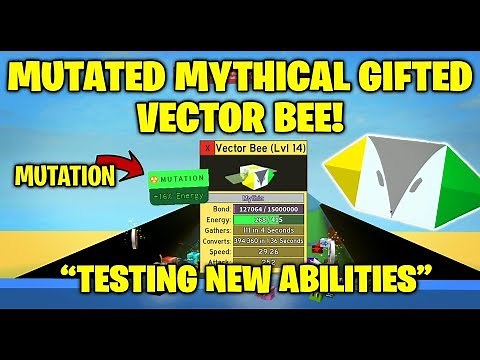 Mutated Mythical Gifted Vector Bee! WOW! - Bee Swarm Simulator