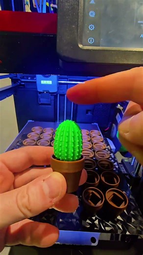 Satisfying Cactus Fidget with Keyboard Switches #3dprinting #fidgettoys