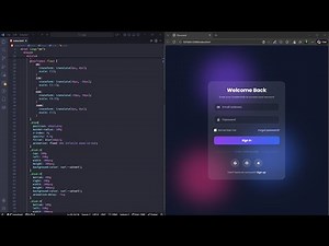 Silent Coding: Glassmorphism Login Form | Tailwind CSS v4 (No Talking)