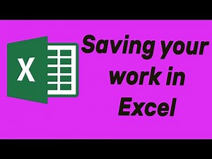 How to save an Excel document in 2024