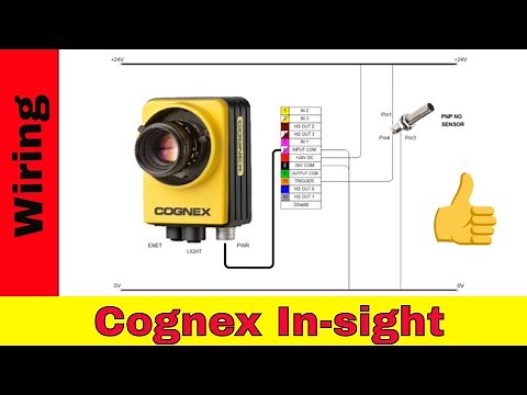 Quick guide to wiring Cognex in-sight camera. Trigger input with push button/proximity sensor.