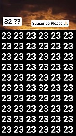 Find the defferent number 32.