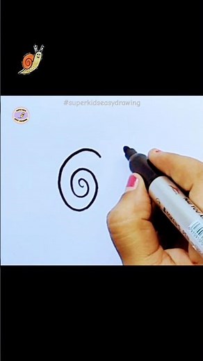 Easy Snail Drawing for Kids |Step by Step Cute Snail Drawing Tutorial | Simple Drawing for Beginners