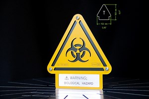 Biohazard Warning Sign: ISO 7010 Compliant, Durable Composite - Etsy