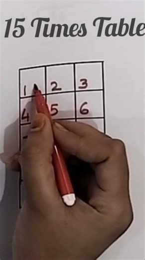 15 Times Table #maths #mathstables #mathstricks