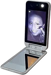 Bluestone Sunshield Sun Smart UV Makeup Mirror - Makeup Vanity Mirror, Ideal for Travel with Advanced Sun Protection Detection, USB Charging, Backup Power