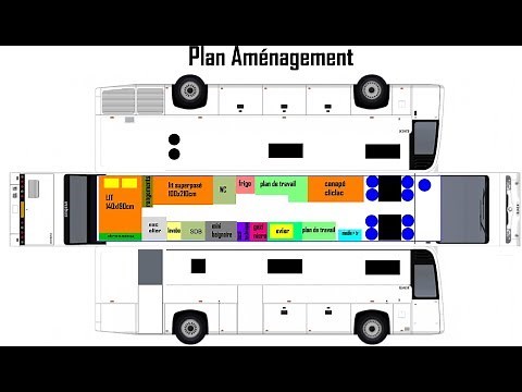 Transformer et aménager un bus en camping-car Hors-Série 01 : Plan d'aménagement intérieur