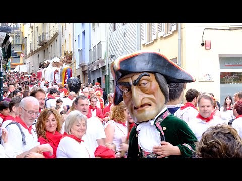 9 de julio. Gigantes de Pamplona. Iruñeko erraldoiak. San Fermín.