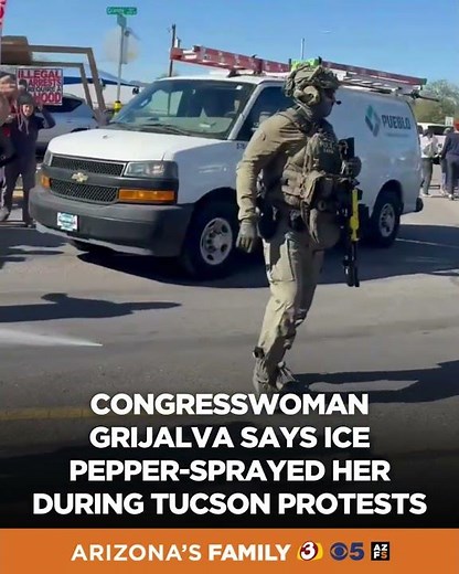 Arizona congresswoman says ICE pepper-sprayed her during Tucson protests #arizona #azfamily #news