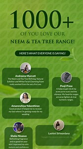 Our Neem & Tea Tree Range is one of your favorites ✨ Here’s what everyone has been saying 💚 If you have tried our range, drop a 🍃 down below! Shop Now: https://lk.spaceylon.com/product-category/skin-wellness/ranges/neem-tea-tree/ #spaceylon #luxuryayurveda | Spa Ceylon Ayurveda Wellness