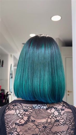 Stunning Green Hair Transformation with INDOLA Products