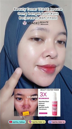 Toner glowing #skincarebpom #veagebeauteskincare #vapinkamakeup