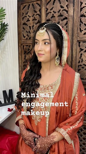 Simple bride look • Subtle bride makeup Elegantbride makeu Classy engagement makeupNo lashes makeup