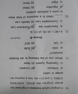 A program which translates a high-level language program like B... | Filo