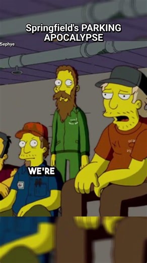 Springfield Parking Apocalypse #simpsons #shorts #thesimpsons #funny #funnyvideo