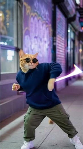 Diese Katze besitzt die Straßen! 🔥😎 #viral #cat
