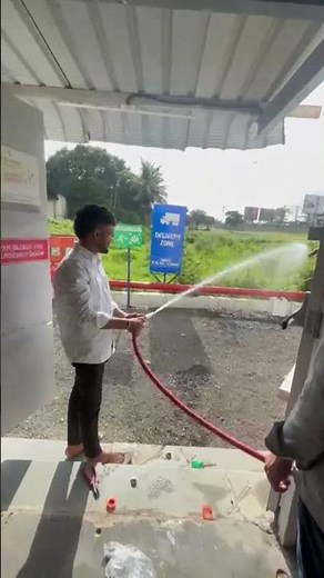 Fire Hose Reel Water Flow Testing Fire Fighting System Live Demo AMC Maintenance Total Tech Services
