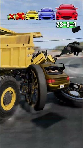 Big & Small Cars vs Clash Mining Trucks