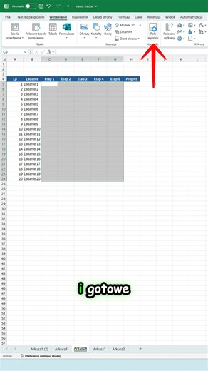 Chcesz dodać pole wyboru (checkbox) w Excelu? ✅ To super przydatna funkcja do list kontrolnych i raportów! Oto jak to zrobić: 1️⃣ Zaznacz miejsce, gdzie mają pojawić się checkboxy 2️⃣ Wejdź do karty Wstawianie 3️⃣ Kliknij w Pole wyboru Zapisz ten trik i daj znać w komentarzu, czy już go znałeś! 😉 #szkolaanaliz #naukaexcela #produktowność #excel #exceltips #excelhacks #workfromhome #pracazdalna #poradyexcel #funkcjeexcel | Szkoła Analiz