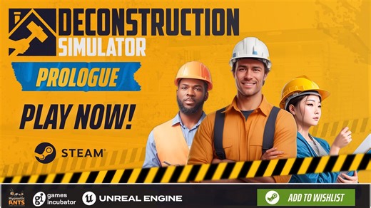 70K views · 72 reactions |  NEW FREE GAME Available on Steam! Play Deconstruction Simulator: Prologue now for free!  https://store.steampowered.com/app/2778430/Deconstruction_Simulator_Prologue/ Play the ultimate demolition simulator, which offers you complete freedom of action and a wide array of contracts to complete.  Get ready for spectacular destruction. 勞 | Games Incubator | Facebook
