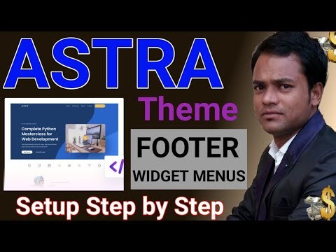 Astra Theme Footer Widget Menu Kaise Banaye | WordPress Footer Design Step-by-Step in Hindi