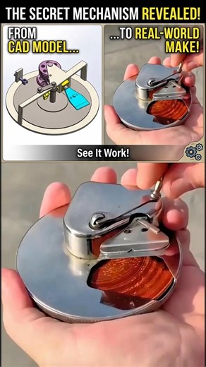 Secret Mechanism Revealed! From CAD Model to Real-World Working Machine 😲 #simpleengineer