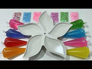 Satisfying Clear Slime Mixing with Colorful Butterfly Glitter! Brain-Melting ASMR