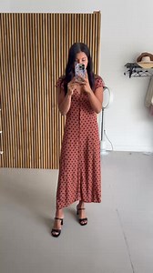 311K views · 29 reactions | Rust tones + dotted charm  Dennis is the midi you’ll grab when you want to look cute and feel comfy. | Piper & Scoot | Facebook