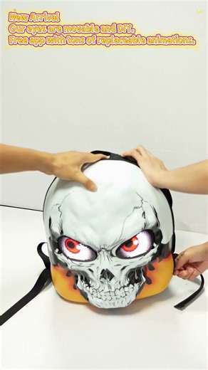 Halloween hot selling LED backpack app control, you can customize the animation text#ledbackpack
