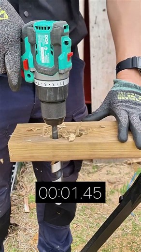 3연속 드릴링, 스톱워치 시작 — ADJZ2090i가 매번 2초 안에 뚫을 수 있을까요? ⏱️ #dca #tools #dcatools #powertools #dcakorea