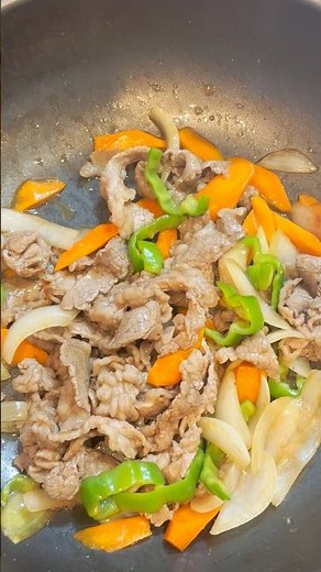 牛肉のオイスターソース炒め💚 Beef stir-fry with oyster sauce #まいにちごはん #オイスターソース#炒め物
