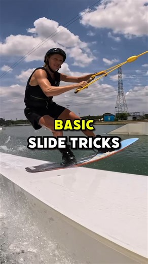 Julia Rick on Instagram: "BASIC SLIDE TRICKS on Features💫 Which of them do you like most? Can you do all of them? Wanna see an in-depth tutorial of any of them? Share & Follow for more 💛 Enjoy the process 💫 🎥 with @gopro ________ #wake #wakeboarding #wakeboard #wakeboarden #surf #surfing #watersport #juliarick #slide #features #beginner #howto #rail #tricktip"