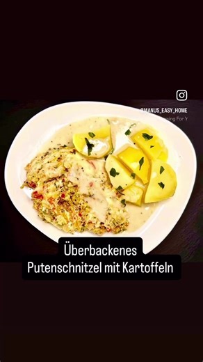 Überbackenes Puutenschnitzel mit Kartoffeln Folge mir gerne für Rezeptkarten https://www.instagram.com/direct/inbox/?thread_key=8305582112825496 #cookit #cookitrealgood