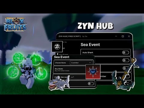 [ BEST ] Blox Fruits Script Zyn Hub - // Sea Event 🌊 // Mirage Island 🏝️ // Race V4 // and more!!