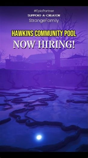 Hawkins Community Pool - Now Hiring! | Stranger Things in #Fortnite #Shorts