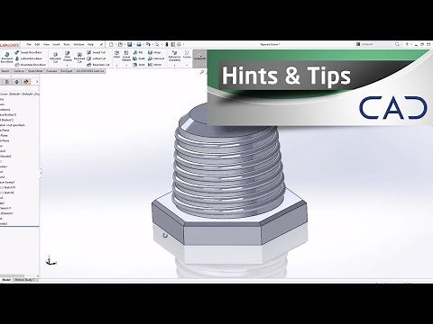 How to Create a Tapered Thread in SolidWorks