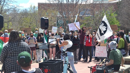 Pro-Palestinian protestors demand CSU cut ties with those connected to Israel's military