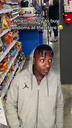 What it’s like trying to buy condoms 😂