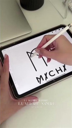 Create Stunning Name Logos with Procreate Tutorial #LumiereNoireStudio #Repost