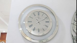 Modern Mirrored Wall Clock, Round Clock, Wall Clock for Living Room Decor, Mirror Home Decor