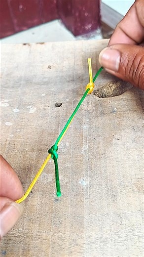easy string connection knot #fishing #fishingtips #fishingknot #shortvideo