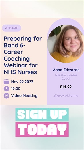 🏥 Don't miss our exclusive NHS Nurses Webinar on Nov 22nd! 🌟 💼 Elevate your career with expert insights. Learn to ace interviews, craft strong support statements, and plan for success! 👥 Connect with peers in a dedicated WhatsApp group. 💬 Hosted by Anna Edwards Consulting, an NHS pro with 11  years of experience! Join us for just £14.99. 🎉 #NHSNurses #CareerBoost #Band6Roles #NHS #NHSNurses #CareerDevelopment #Band6Roles #NursingWebinar #InterviewTips #SupportStatements #NHSUK #HealthcareC