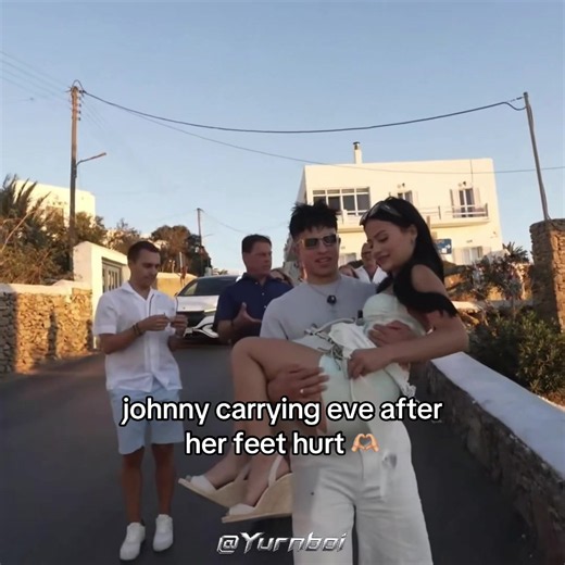 cute #yurnboi #evelynortiz #jeve #greece #couple | johnny carrying eve