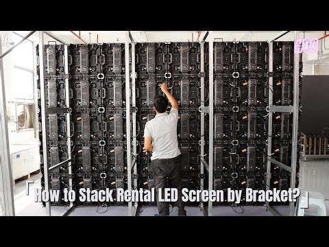 How to Stack EA500C6 Rental LED Screen by Bracket? | EagerLED LED Video Wall Factory