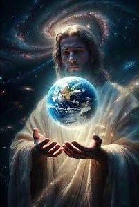 Cosmic Jesus Holds Earth #Jesus #CosmicArt #SpiritualVideo