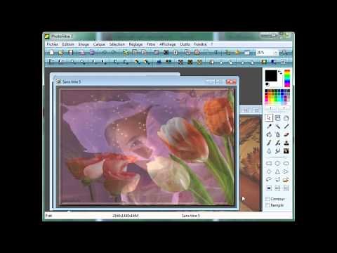 fusionner, assembler, fondu, superposer plusieurs images dans photofiltre