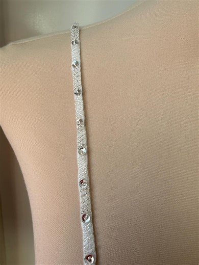 Beaded Bridal Straps /wedding Dress Straps / Crystal /handcrafted Bridal Straps 2 Pieces - Etsy